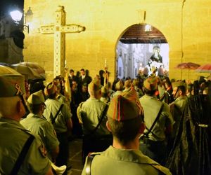 La lluvia impidió la procesión de la Virgen de las Angustias, en Alhama