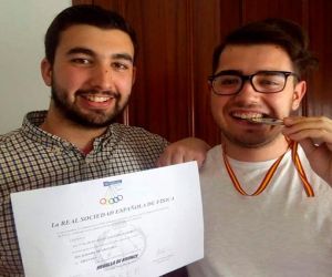 Juan Elías Galeote, medalla de bronce en la Fase Nacional de la Olimpiada Española de Física