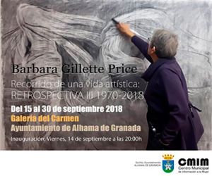 Bárbara Gillette inaugura su exposición “Recorrido de una vida artística: Retrospectiva III 1970-2018”, este viernes