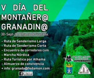 El 30 de septiembre V Día de la montañera y montañero granadino