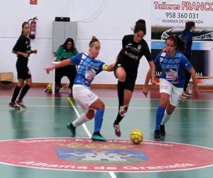 El alevín e infantil de la UD Alhameña se asoman a los puestos de cabeza