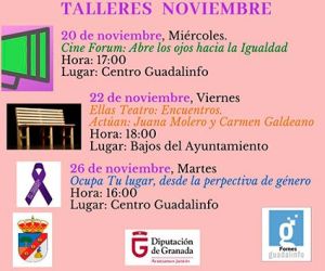 Actividades, talleres y obra de teatro del grupo municipal de teatro de Fornes