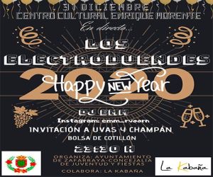 ¡Noche del 31, en el centro cultural Enrique Morente, de Zafarraya, la vamos a liar!