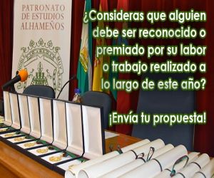 Hasta este viernes, 10 de enero, se pueden presentar las propuestas para los Premios Alhama 2019