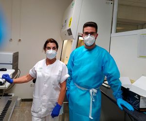 Inés y Maxi, dos alhameños contra el coronavirus