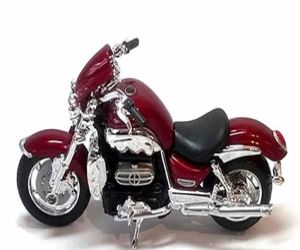 Una moto de juguete