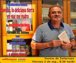 Pepe Reina presenta su poemario este viernes en Ventas de Zafarraya