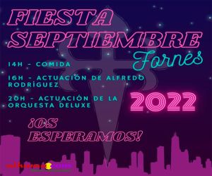Fiesta de día en Fornes, este sábado 3 de septiembre