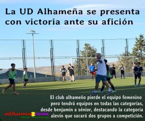 La UD Alhameña se presenta con victoria ante su afición