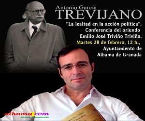 “La lealtad en la acción política”, conferencia del oriundo Emilio Triviño