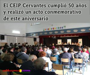 El CEIP Cervantes cumplió 50 años y realizó un acto conmemorativo de este aniversario