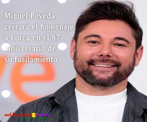 Miguel Poveda cerrará el homenaje a Lorca en el 87 aniversario de su fusilamiento