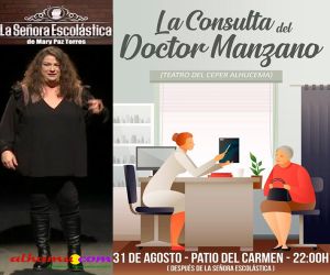 La señora Escolástica regresa a Alhama con su espectáculo 'Abierto para reír'