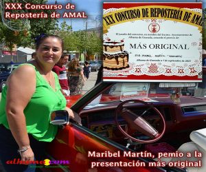 Maribel Martín, presentación más original del XXX Concurso de Repostería de AMAL 