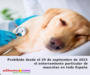 Prohibido desde el 29 de septiembre de 2023 el enterramiento particular de mascotas en toda España