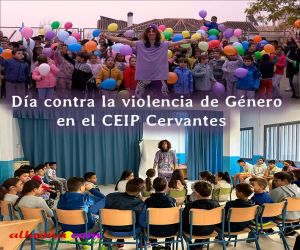 Día contra la violencia de Género en el CEIP Cervantes de Alhama