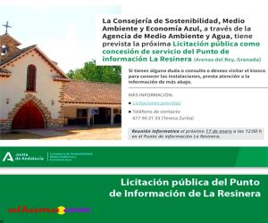 Licitación pública del Punto de Información de La Resinera