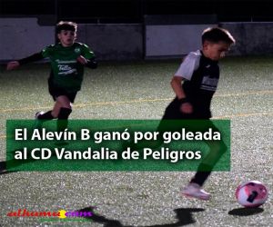 El Alevín B ganó por goleada al CD Vandalia de Peligros