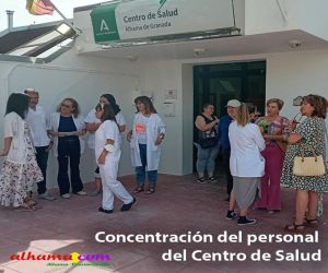 Concentración del personal del Centro de Salud