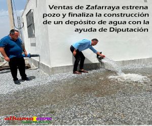 Ventas de Zafarraya estrena pozo y finaliza la construcción de un depósito de agua con la ayuda de Diputación