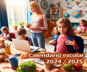 Calendario escolar para el curso 2024/2025