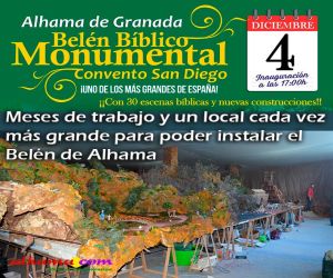 Meses de trabajo y un local cada vez más grande para poder instalar el Belén de Alhama