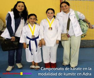 Campeonato de karate en la modalidad de kumite en Adra
