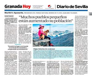 Nuestra compañera Mariló entrevistada para el grupo de prensa Joly