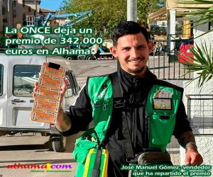 La ONCE deja un premio de 342.000 euros en Alhama a través del Eurojackpot