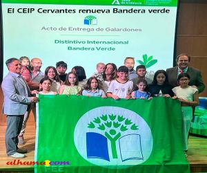 El CEIP Cervantes renueva la Bandera Verde por su compromiso con la sostenibilidad
