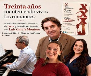 Treinta años manteniendo vivos los romances: Alhama homenajea la memoria de Lorca y la tradición literaria con Luis García Montero