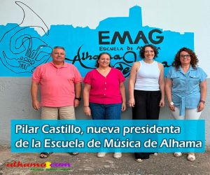 Pilar Castillo, nueva presidenta de la Escuela de Música de Alhama