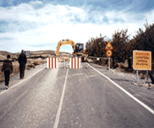 Obras en la carretera local de Fornes