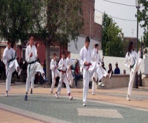 Exhibición de kárate en Játar
