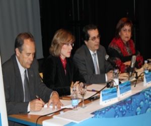 Marmolejo acogió el tercer Encuentro de Termalismo, en un acto contó con la presencia del presidente del colectivo, y alcalde de Alhama, Francisco Escobedo