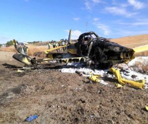 Bomberos de Alhama colaboran en el operativo puesto en marcha tras el accidente de una avioneta del Infoca en Arenas del Rey