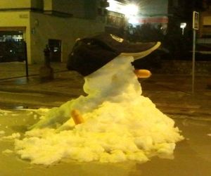 Nieve y buen humor