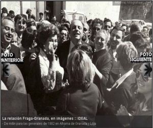Manuel Fraga en Alhama; tiramos de archivo