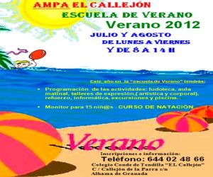 Escuela de verano de la AMPA “El Callejón” 