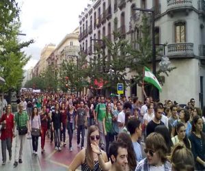 Estudiantes de la Comarca también se sumaron a la manifestación contra la subida de las tasas