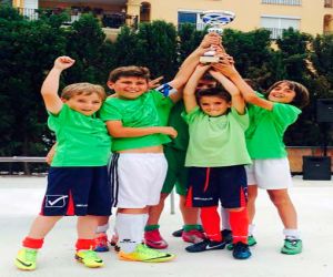 La escuela de fútbol de Alhama consigue buenos resultados en la liguilla con el Málaga-Axarquía