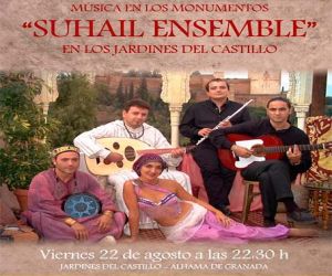 Música en los monumentos, “Suhail Ensemble“, el viernes 22