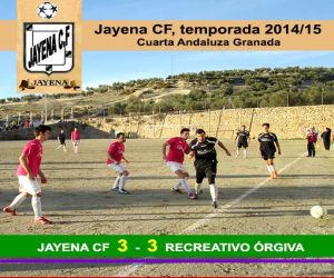 El Jayena CF se deja dos puntos en un partido trepidante
