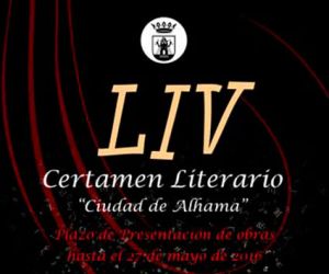 El plazo de presentación de trabajos para el 54º Certamen Literario 'Ciudad de Alhama' finaliza el 27 de mayo