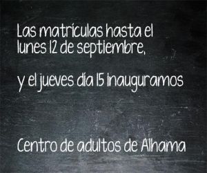 Matriculaciones e inicio de curso en el centro de adultos