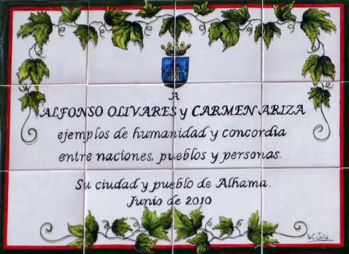 Texto de la placa