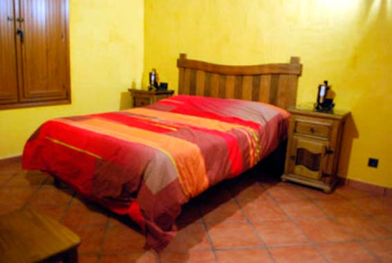 Dormitorio de uno de los alojamientos 