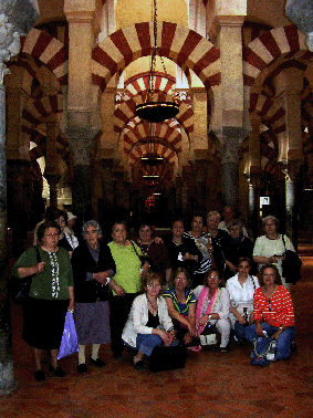 En el interior de la Mezquita