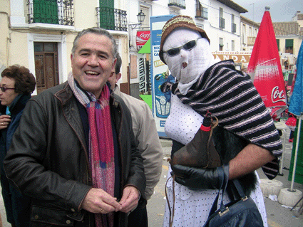 Antonio Rus y un mascaron muy jameño