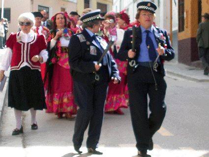 Una de las murgas visitantes